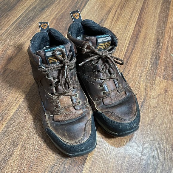 Women’s ARIAT 70027 Waterproof Leather Hiking +Trail Boot Brown Size 7B - Picture 1 of 14